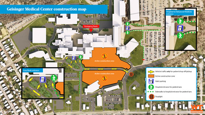 GMC Campus construction map