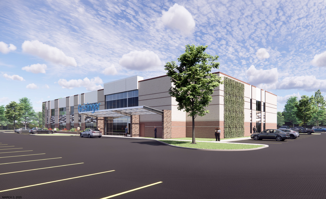 Geisinger Lewisburg Cancer Center rendering 2