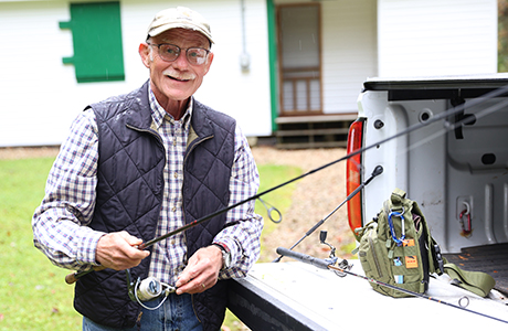 Michael Gill with Fishing Pole
