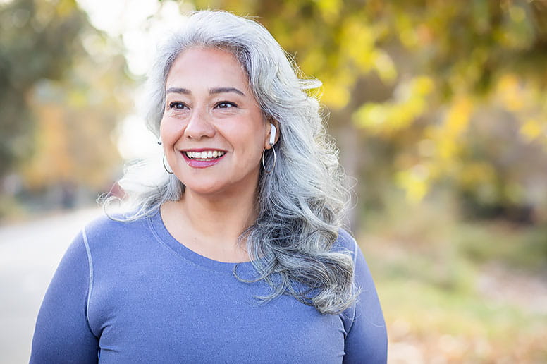 woman using exercise as a means to manage diabetes