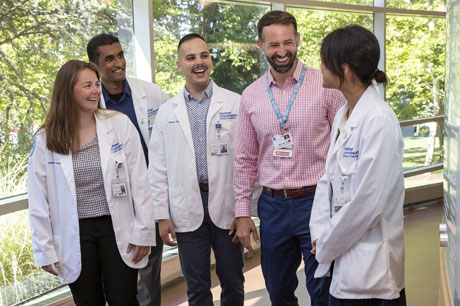 Dr. Olaf with students