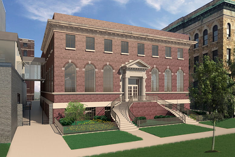 Halpin Hall rendering outside