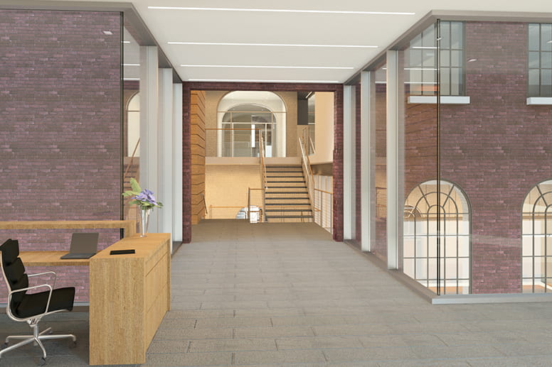 Halpin Hall rendering inside building