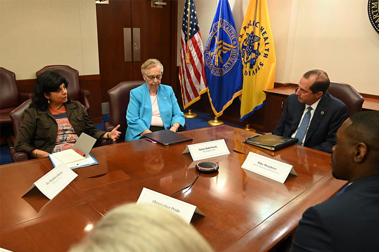 Shubhra Shetty, MD, at Ending HIV Roundtable in Washington, DC, 2019