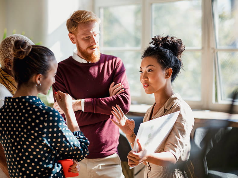 Prospective students learn about the Geisinger School of Graduate Education