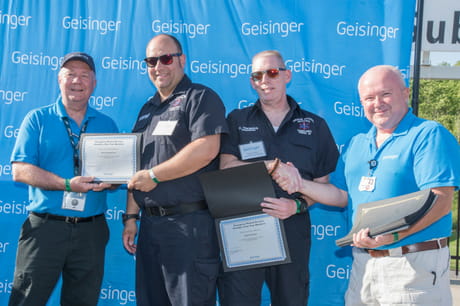 Jack Lasky, Michael Ankenbrand, Emmett Thomas and Scott Danowsky at EMS Awards night.