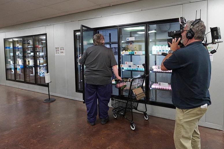 A patient shops at the Geisinger Fresh Food Farmacy in Scranton. 