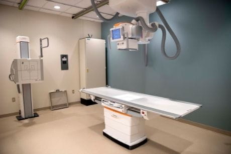 Sunbury clinic X-ray machine.