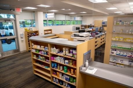 The interior of a Geisinger Pharmacy. 