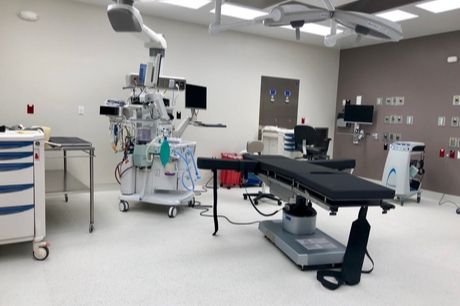 A delivery room at the newly opened Childbirth Center at Geisinger Community Medical Center in Scranton.