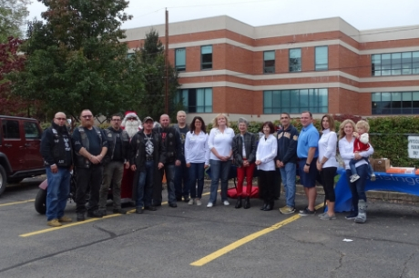 Group of participates in donating toys to Geisinger South Wilkes-Barre