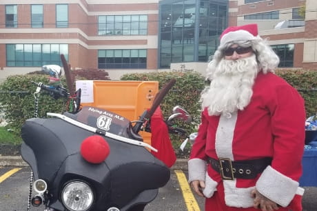 Santa delivers toys to GSWB