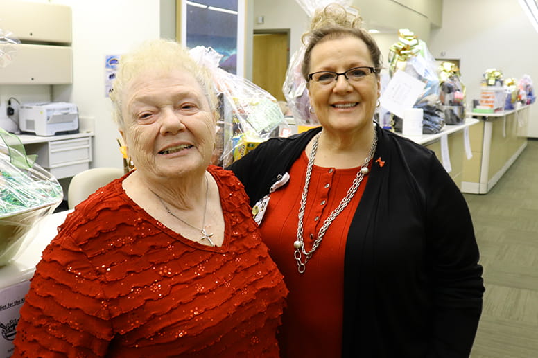 Patricia Creveling and Maureen Legg