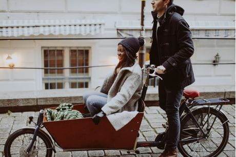 Healthy couple enjoy spending time together after getting flu shots