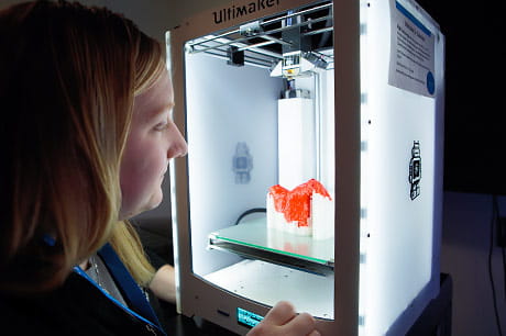 Sarah Flora, program director of Geisinger’s 3D Imaging and Printing Lab