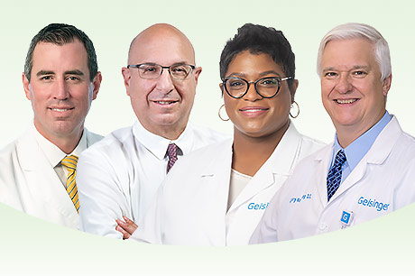 Shane Young, MD, George Avetian, DO, Jovan Adams, DO, and Gary Kemberling, DO