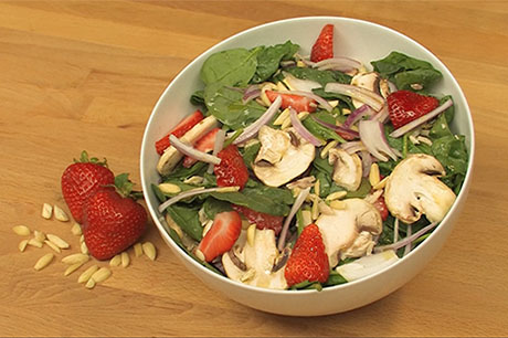 Strawberry Spinach Salad