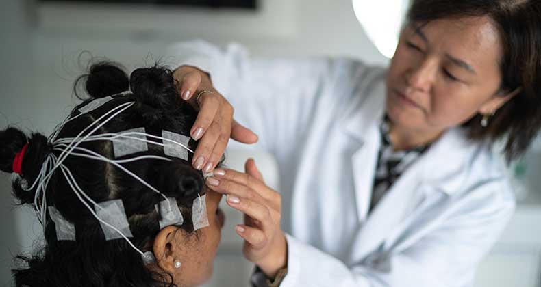 A doctor with a patient