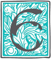 A floral Illustration featuring the number 6.